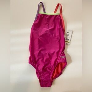 Speedo Girls Endurance Chlorine Resistance and SPF 50+-Size 14-New With Tags